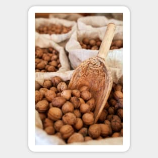 Sacks of walnuts Sticker